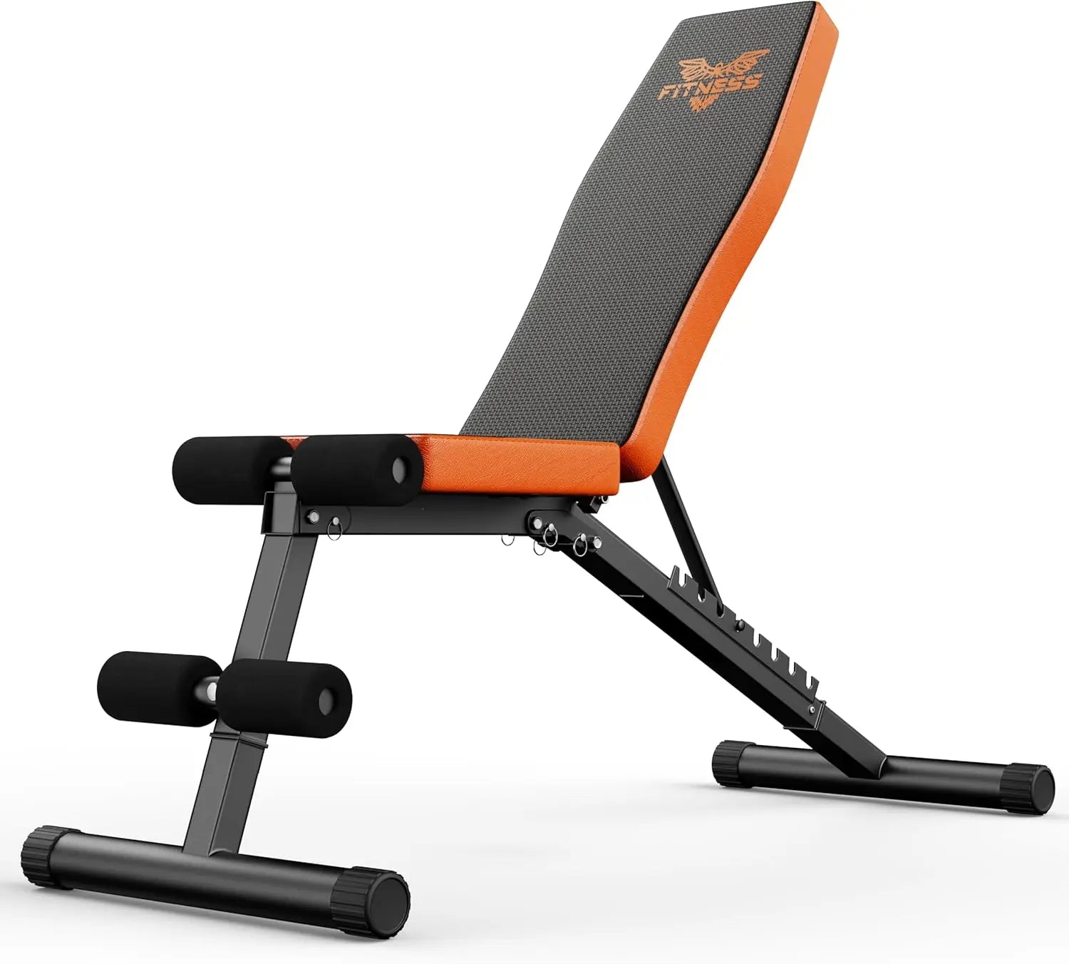 Weight Bench Foldable Adjustable Multifunctional Training Bench Incline Bench for Full Body Workout Max 300 Kg with Pull Cord